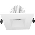 Sunlite 2" Canless 4000K New Construction/Remodel 90 CRI Dimmable Square Integrated LED Recessed Light Kit 85557-SU